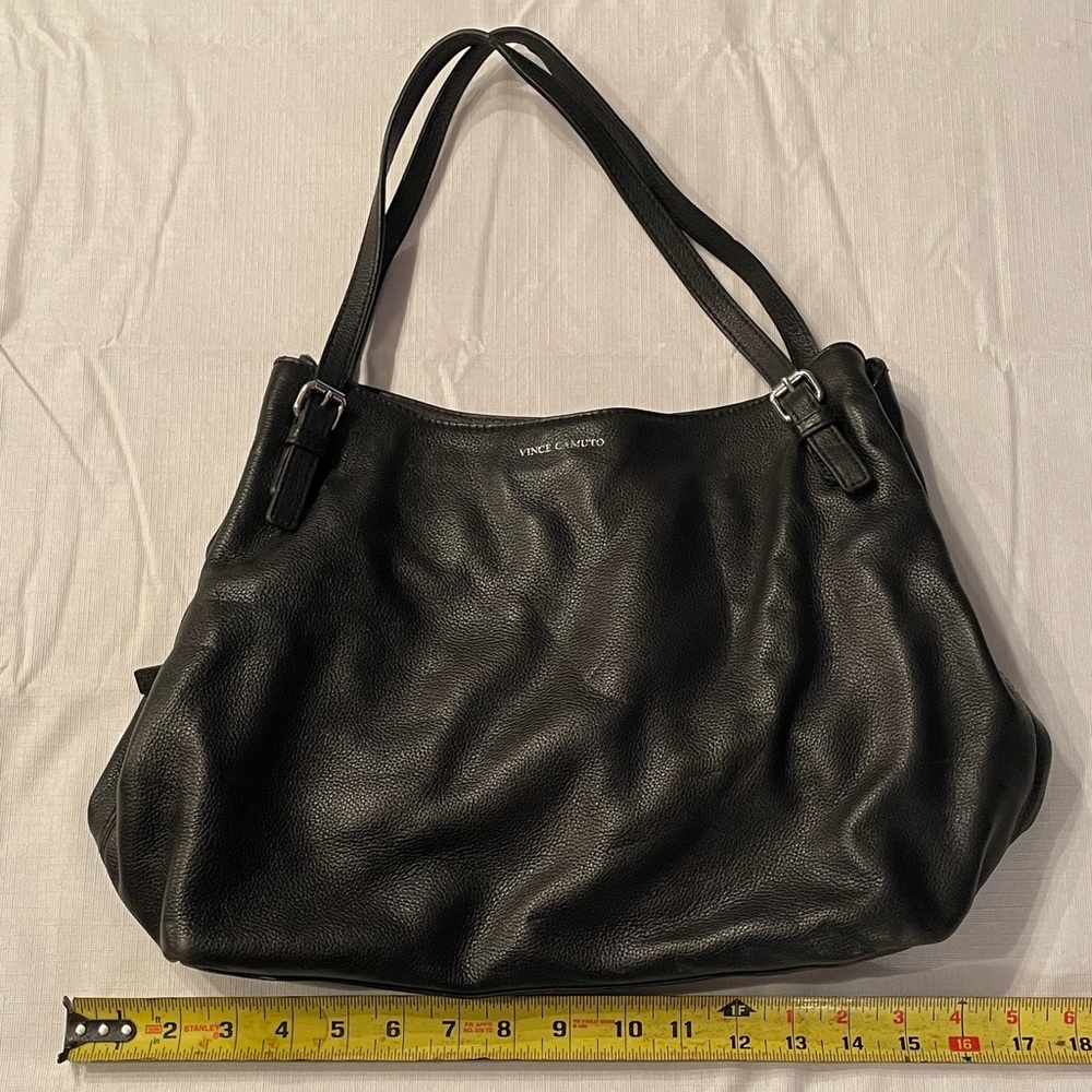 Vince Camuto Black Leather Shoulder Bag